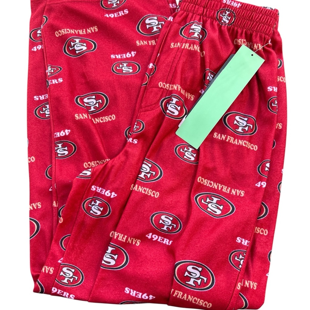 NFL San Francisco 49ers Red Kids Pajama Bottoms youth 10/12